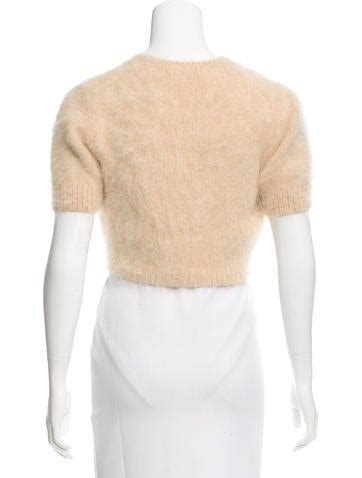 Michael Kors Angora Short Sleeve Shrug 